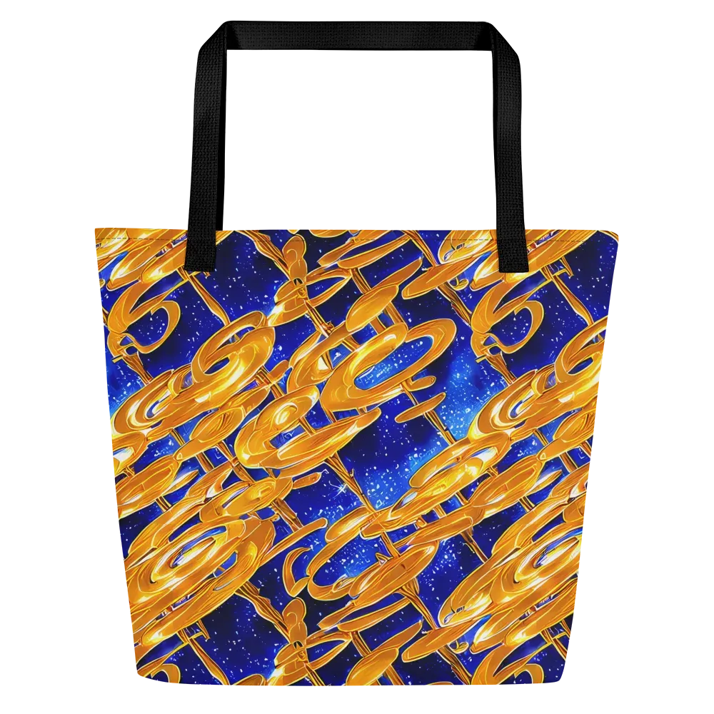 Simonet Swirls on Large Tote Bag W/ Pocket — Front