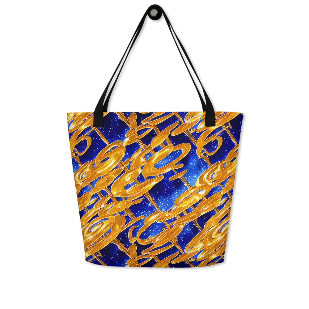 Simonet Swirls on Large Tote Bag W/ Pocket — Front