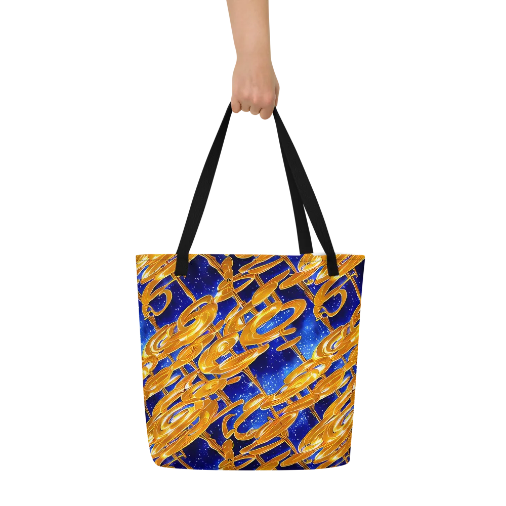 Simonet Swirls on Large Tote Bag W/ Pocket — Front