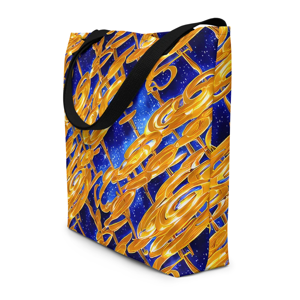 Simonet Swirls on Large Tote Bag W/ Pocket — Front