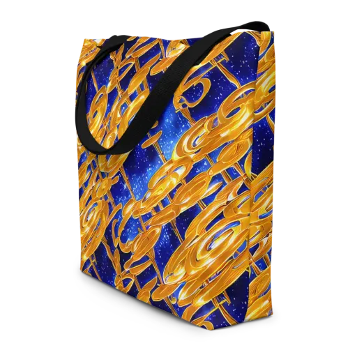Simonet Swirls on a Large Tote Bag W/ Pocket