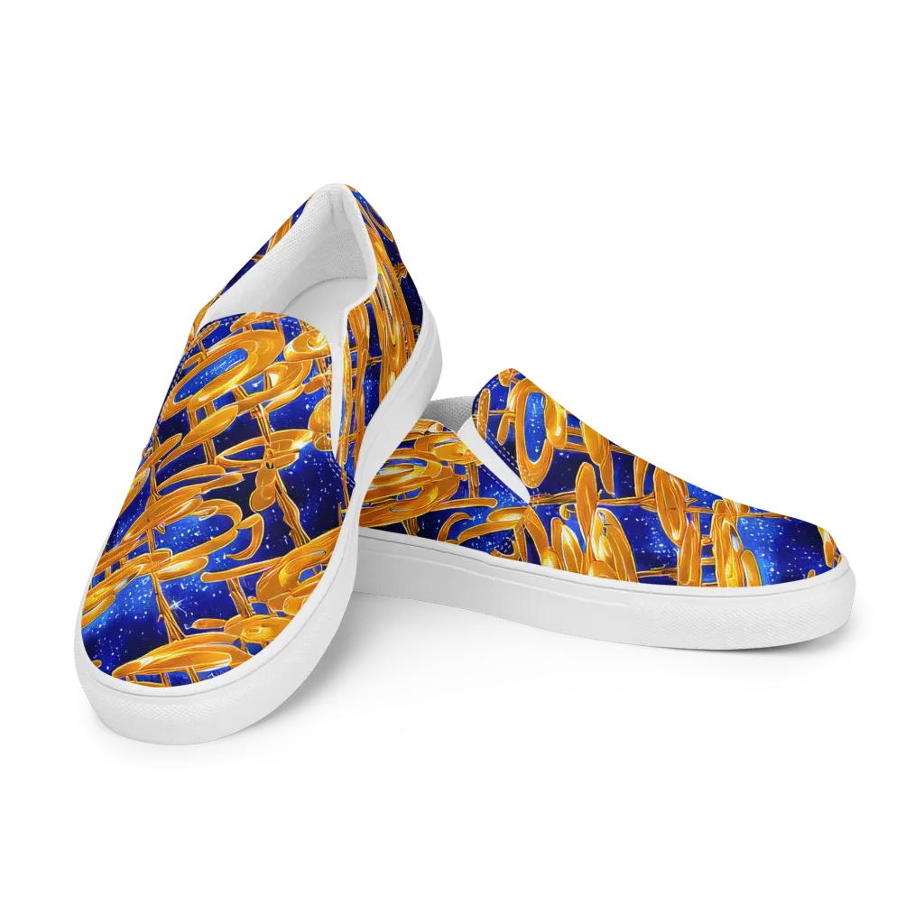 Simonet Swirls on Women's Slip-On Canvas Shoes — Left Front