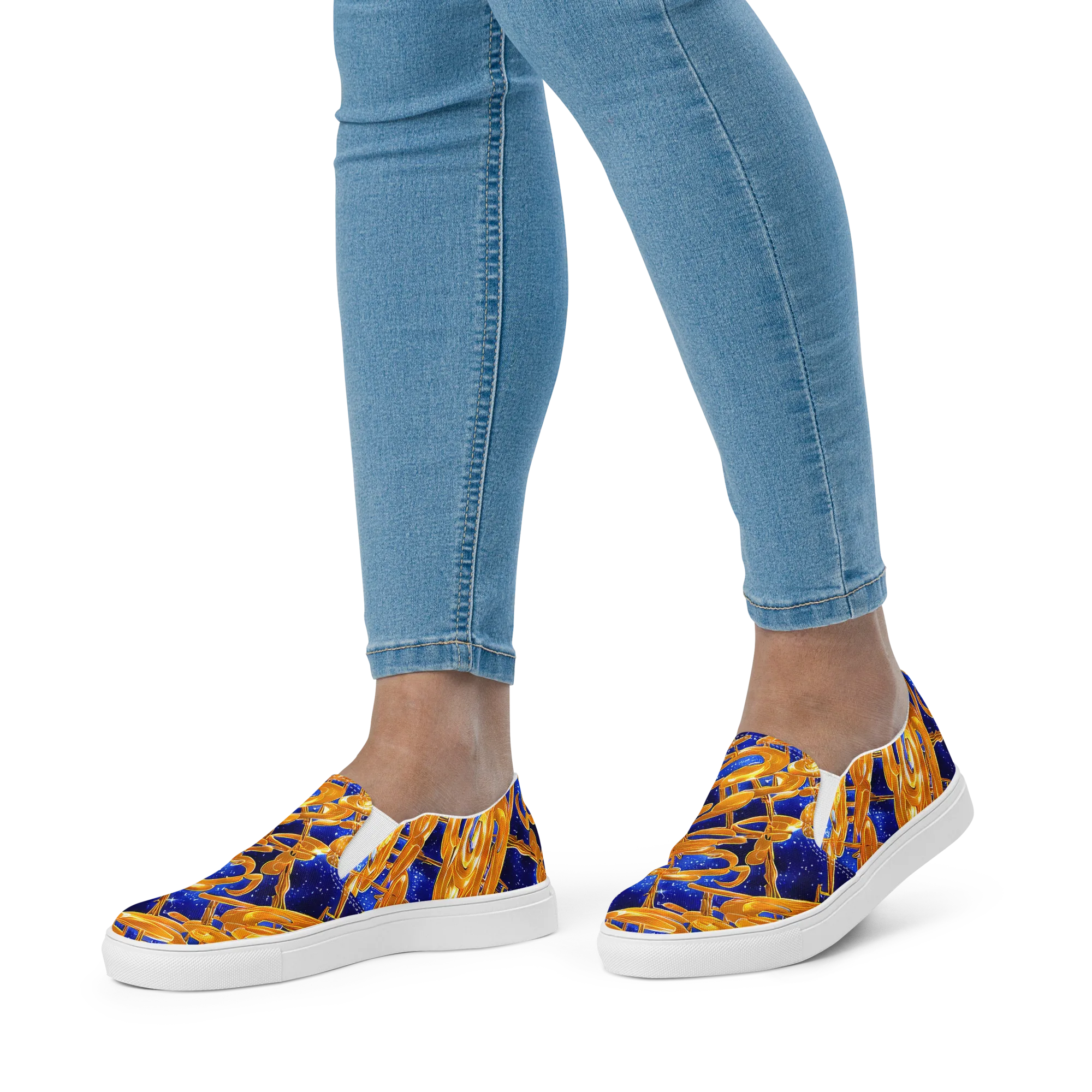 Simonet Swirls on Women's Slip-On Canvas Shoes — Front