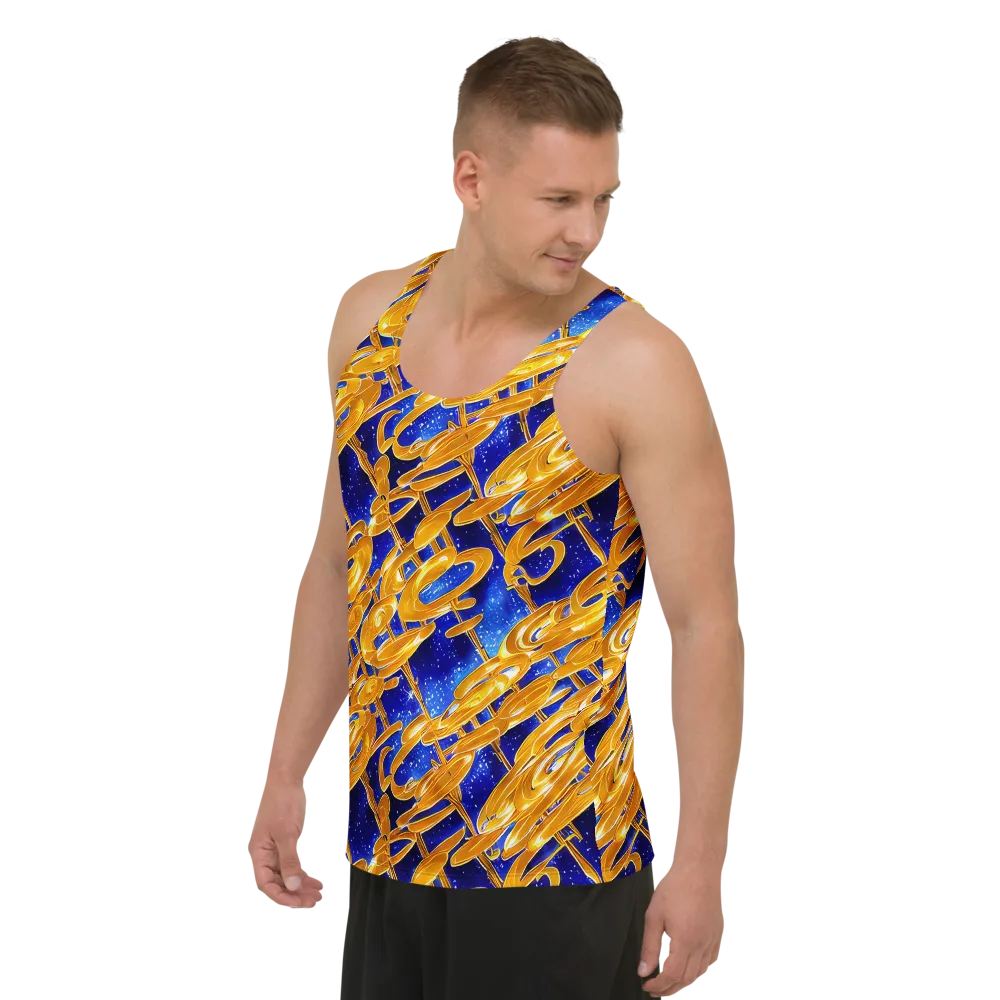 Simonet Swirls on Men's Tank Top — Left Front