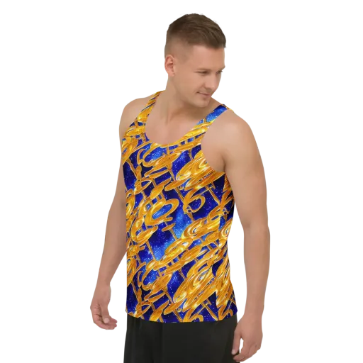 Simonet Swirls on a Men's Tank Top