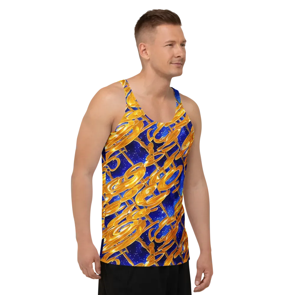 Simonet Swirls on Men's Tank Top — Right Front