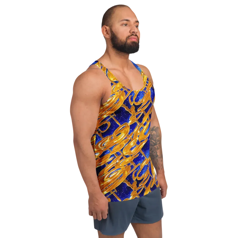 Simonet Swirls on Men's Tank Top — Right Front