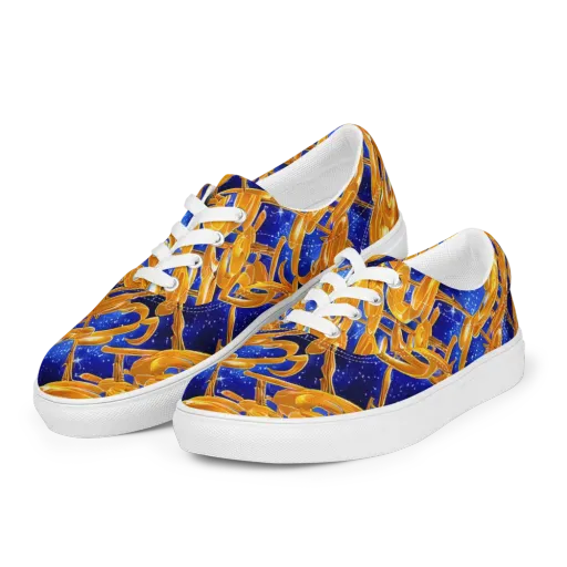 Simonet Swirls on a Men's Lace-Up Canvas Shoes