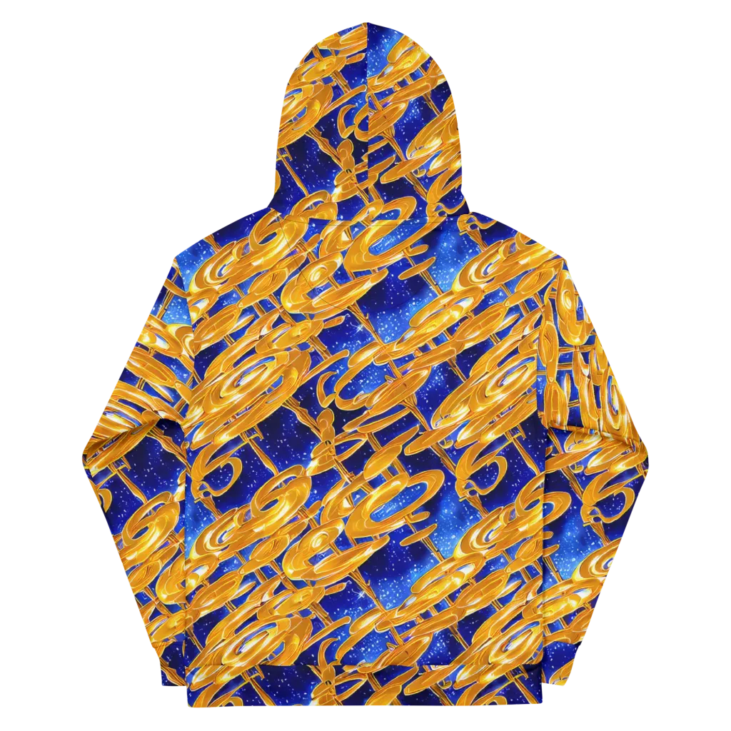 Simonet Swirls on Cotton Hoodie — Back