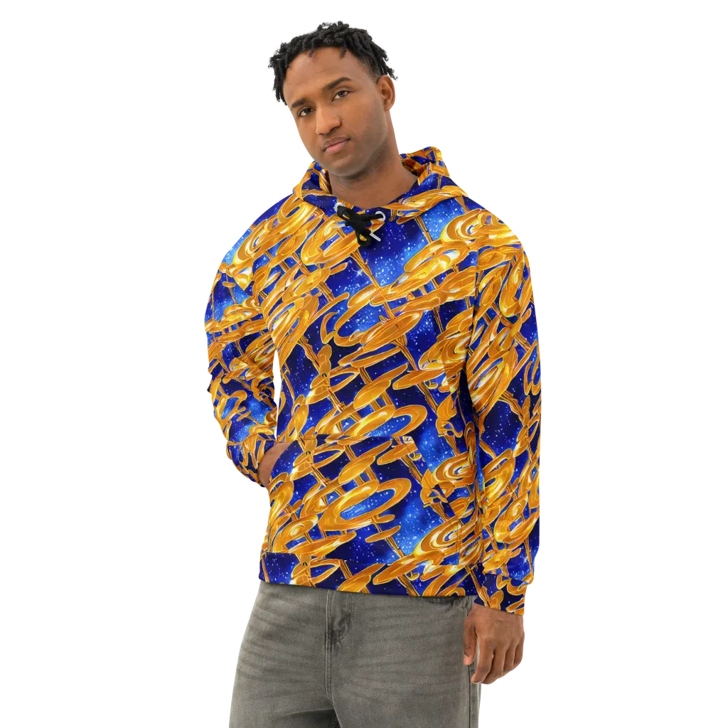 Simonet Swirls on Cotton Hoodie — Left Front