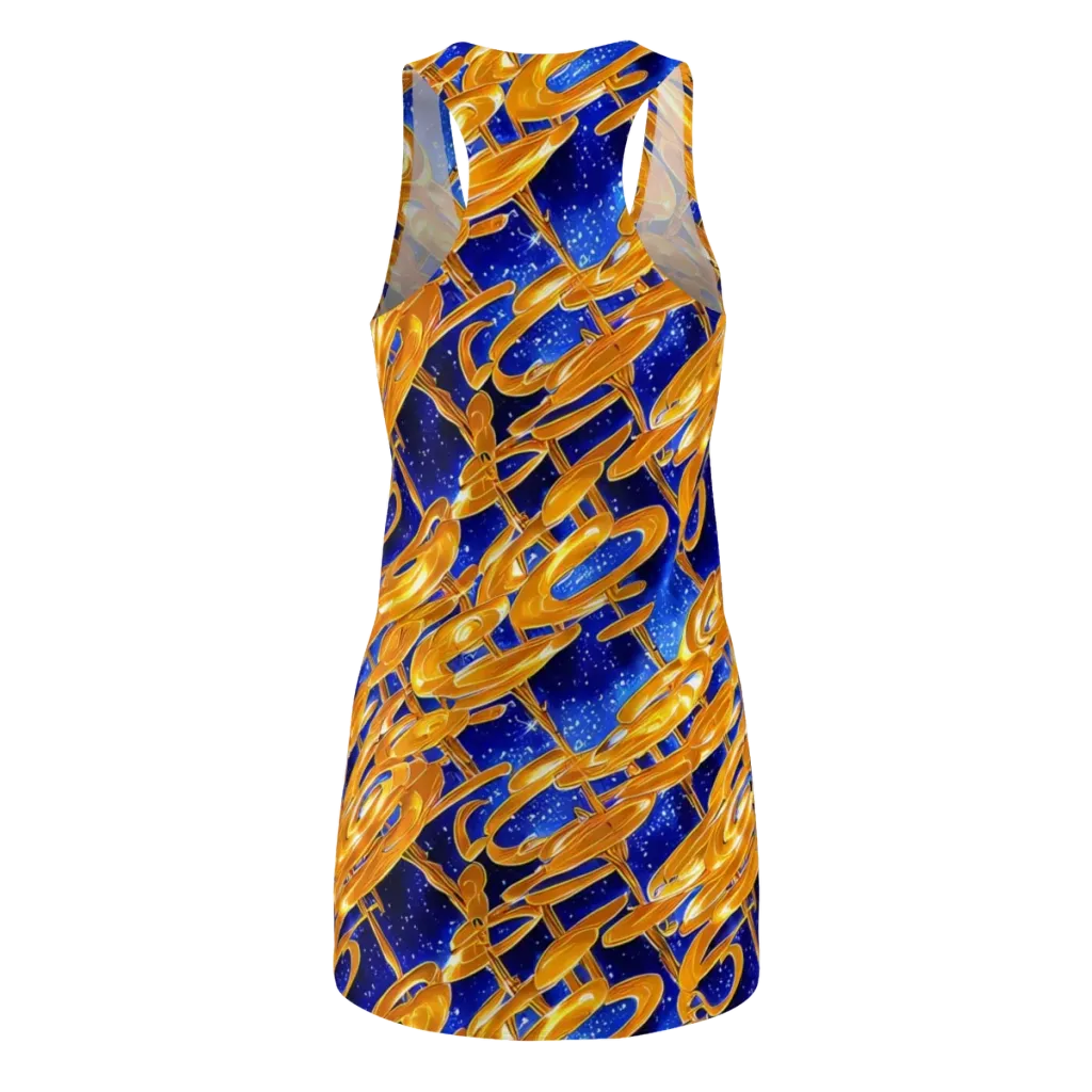 Simonet Swirls on Racerback Dress — Back