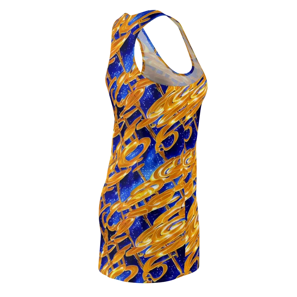 Simonet Swirls on Racerback Dress — Back Side
