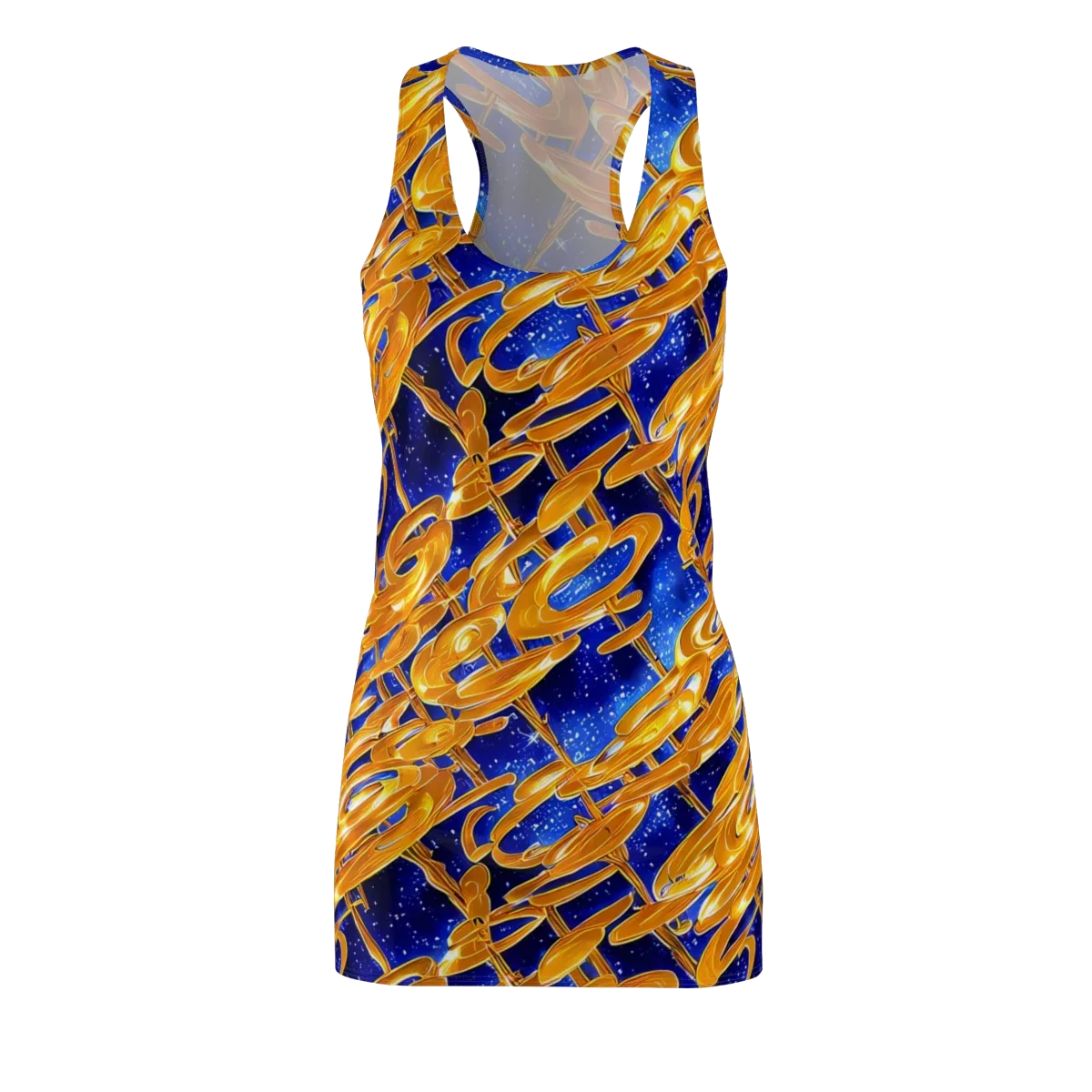 Simonet Swirls on Racerback Dress — Front