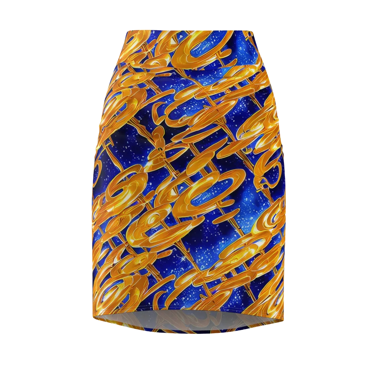 Simonet Swirls on Pencil Skirt — Front
