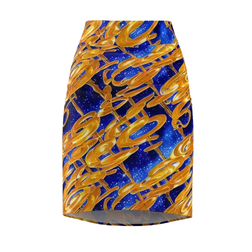 Simonet Swirls on a Pencil Skirt