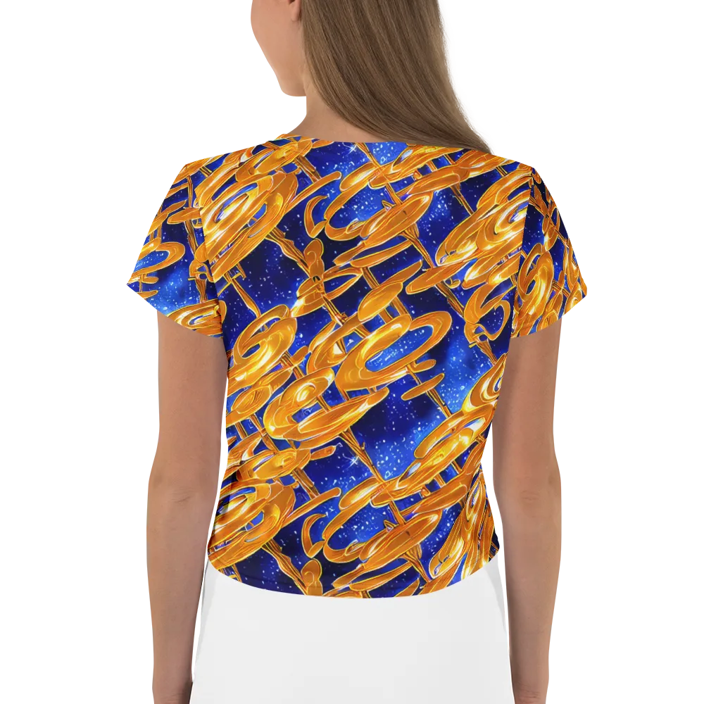 Simonet Swirls on Crop Tee — Back