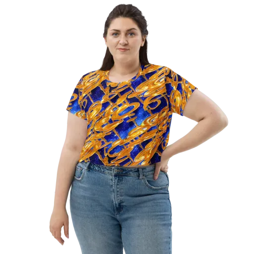 Simonet Swirls on a Crop Tee