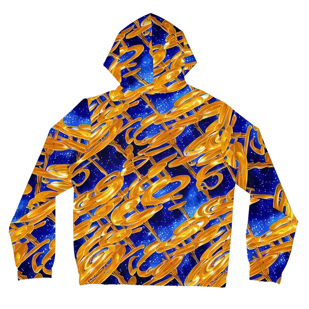 Simonet Swirls on Women's Full-Zip Hoodie — Back