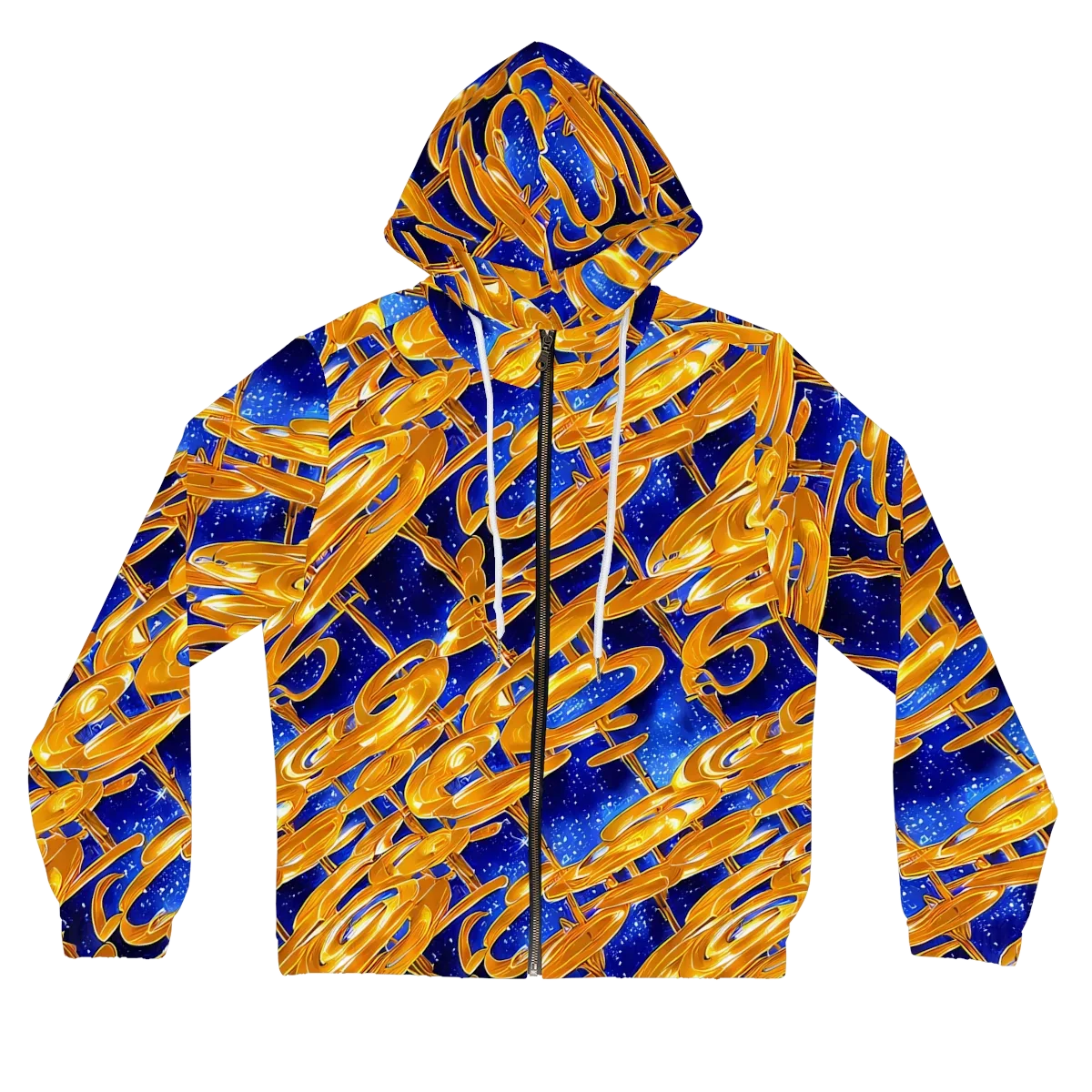Simonet Swirls on Women's Full-Zip Hoodie — Front