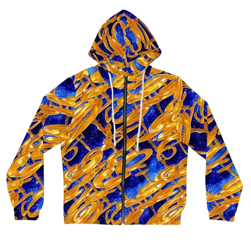 Simonet Swirls on a Women's Full-Zip Hoodie