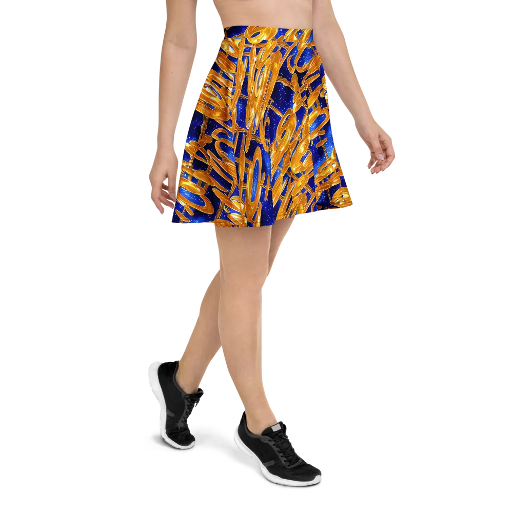 Simonet Swirls on Skater Skirt — Right