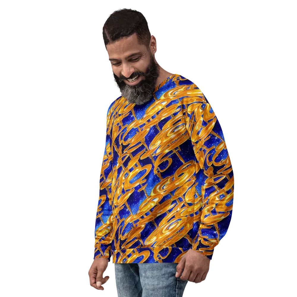 Simonet Swirls on Sweatshirt — Left Front