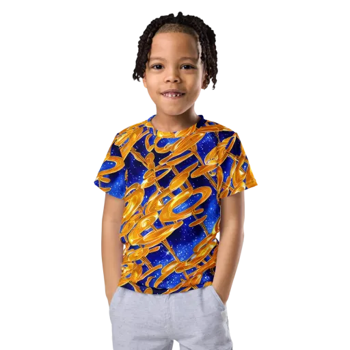 Simonet Swirls on a Kids Crew Neck T-Shirt