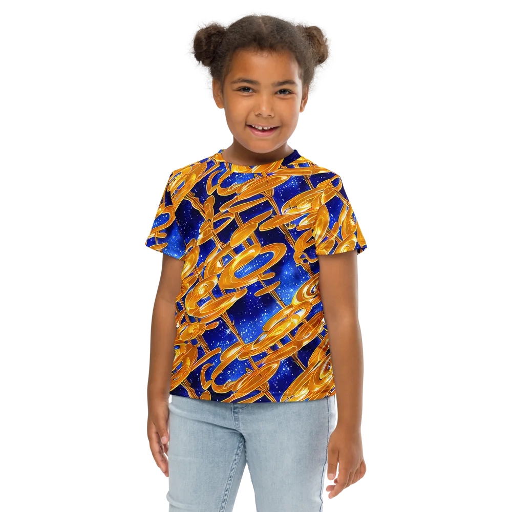 Simonet Swirls on Kids Crew Neck T-Shirt — Front