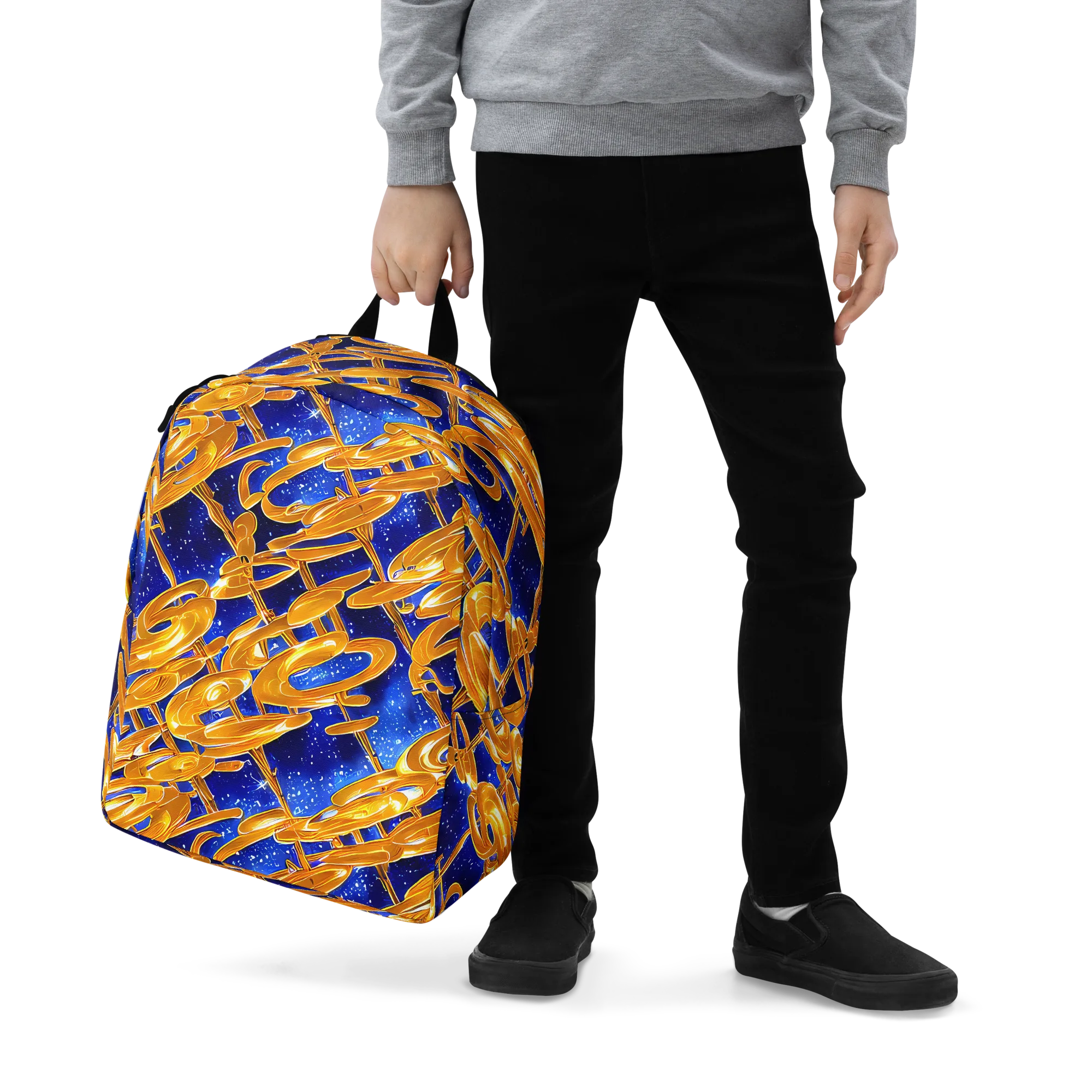 Simonet Swirls on Minimalist Backpack — Zoomed-in