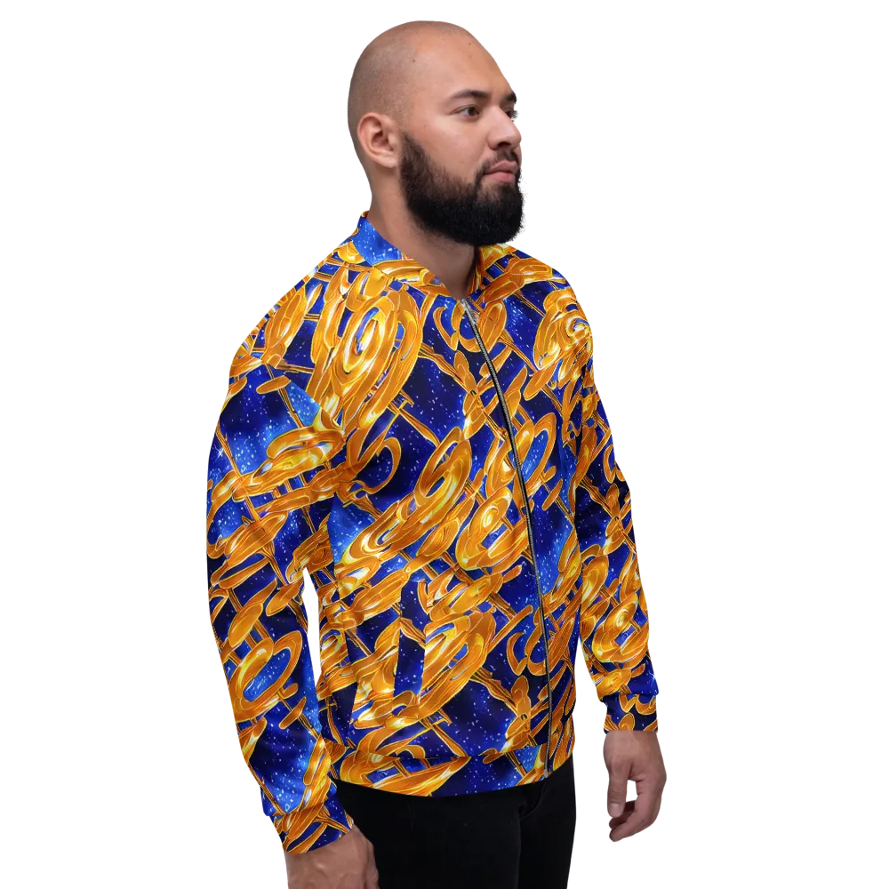 Simonet Swirls on Bomber Jacket — Right