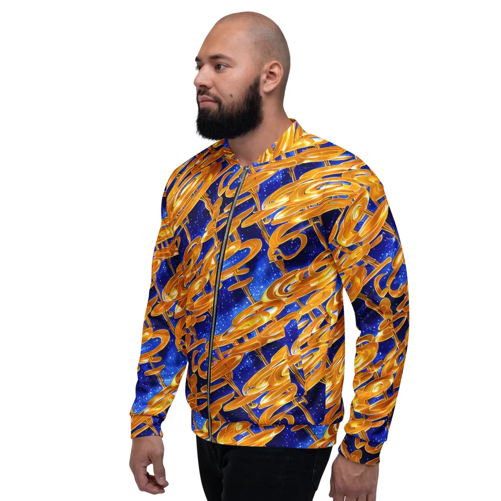 Simonet Swirls on Bomber Jacket — Left