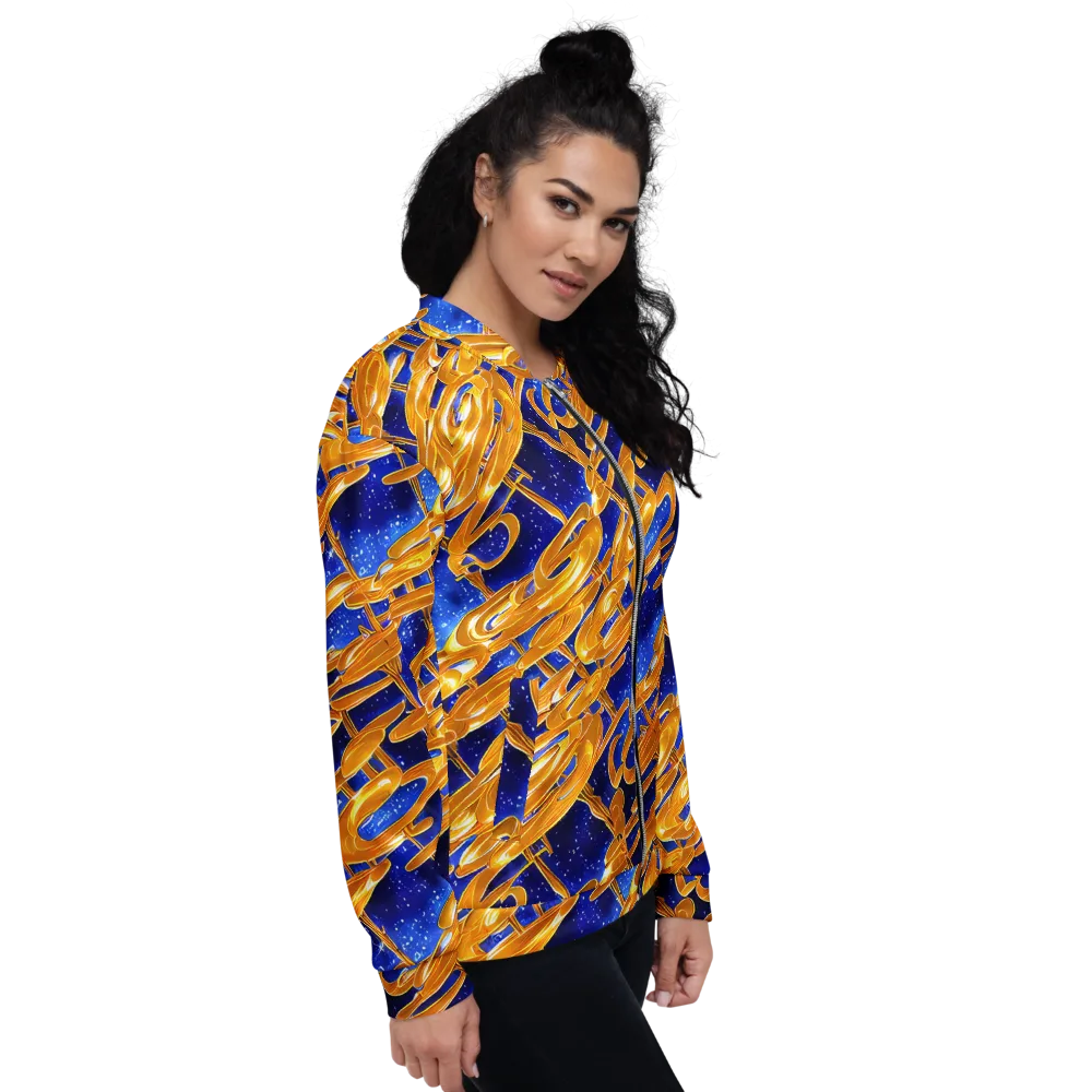 Simonet Swirls on Bomber Jacket — Right