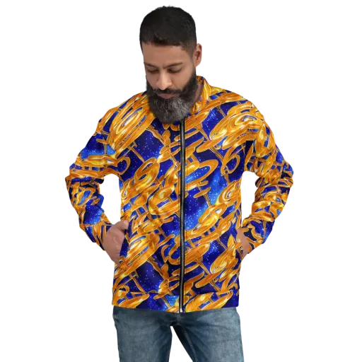 Simonet Swirls on a Bomber Jacket