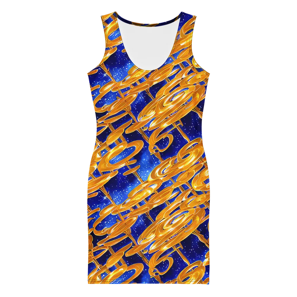 Simonet Swirls on Bodycon Dress — Front