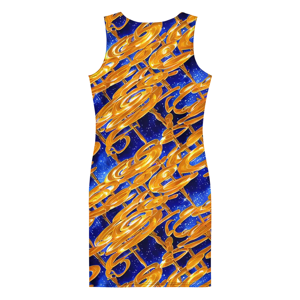 Simonet Swirls on Bodycon Dress — Back
