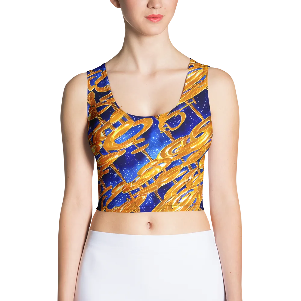 Simonet Swirls on Crop Top — Front