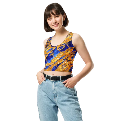 Simonet Swirls on a Crop Top