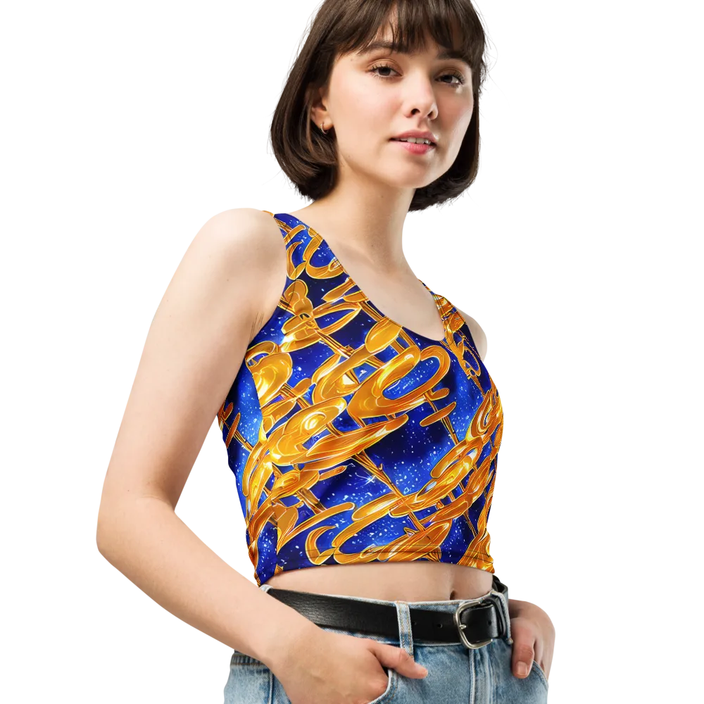 Simonet Swirls on Crop Top — Right Front