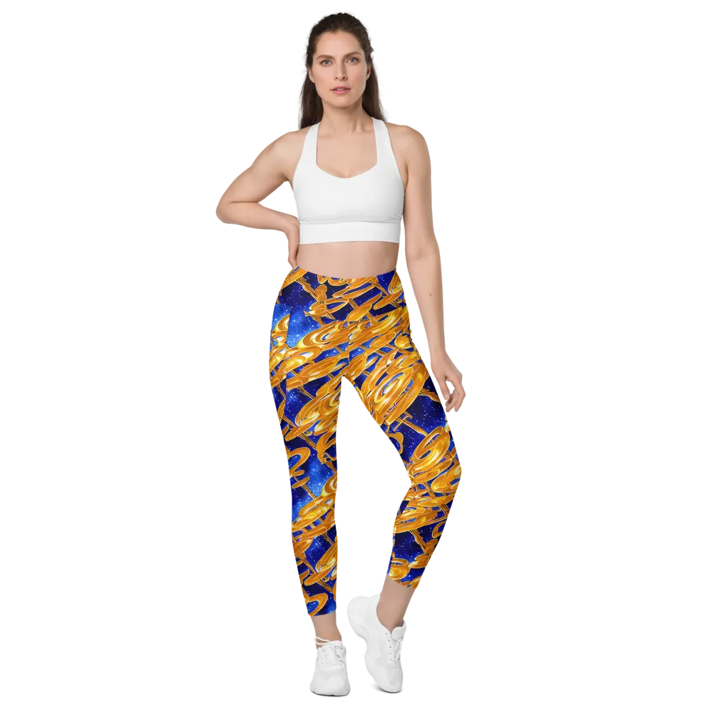 Simonet Swirls on Leggings with Pockets — Front