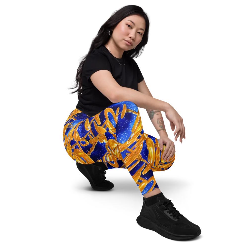 Simonet Swirls on Leggings with Pockets — Right Front