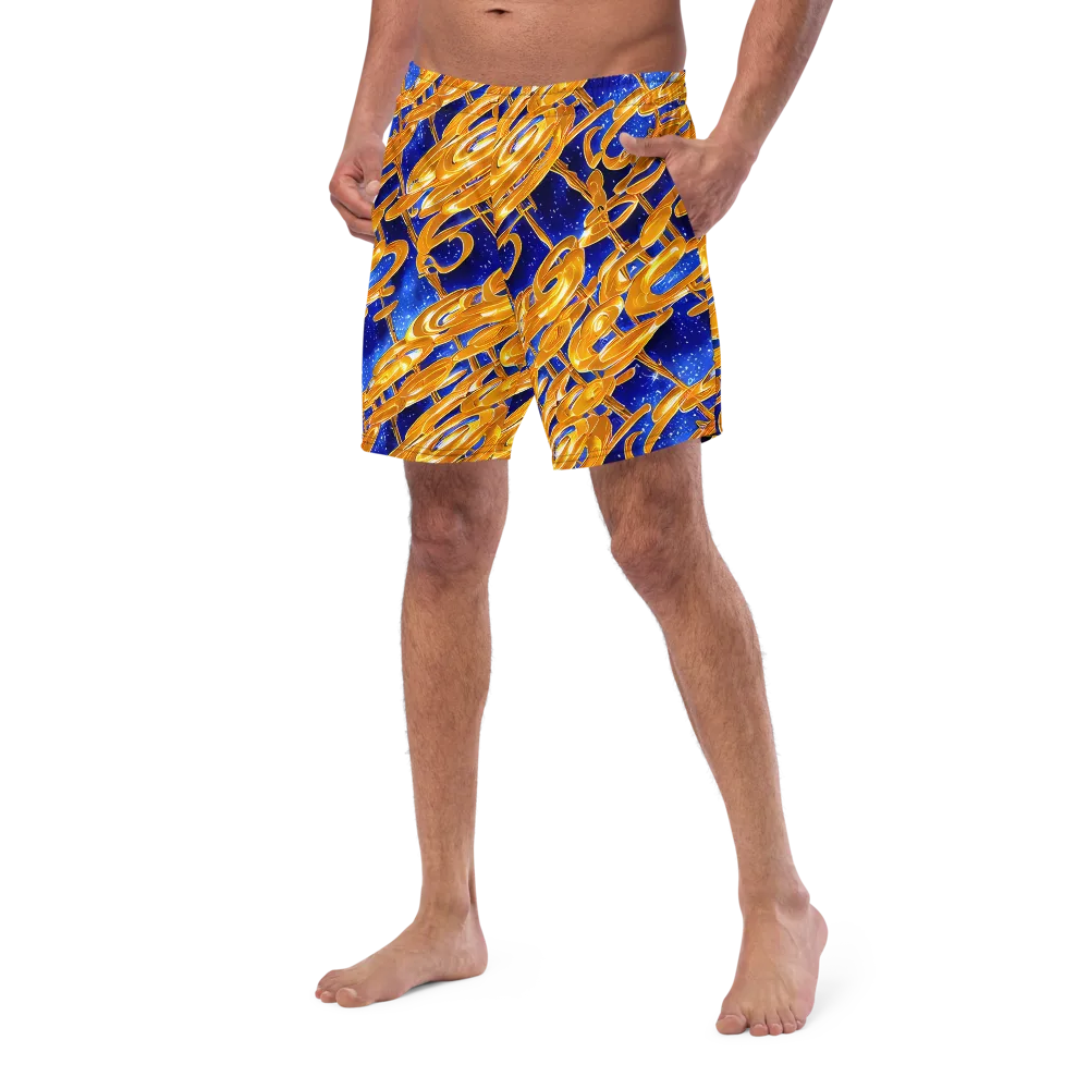 Simonet Swirls on Swim Trunks — Left Front
