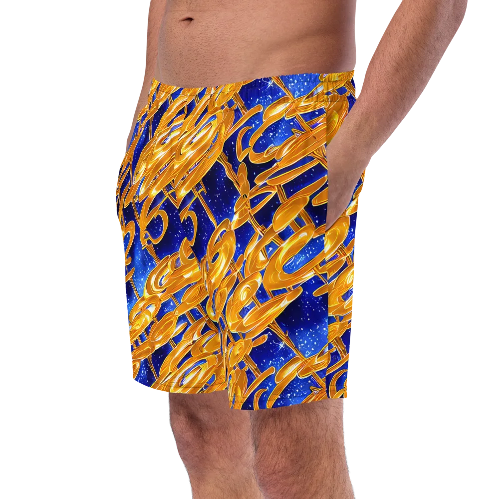 Simonet Swirls on Swim Trunks — Left Front
