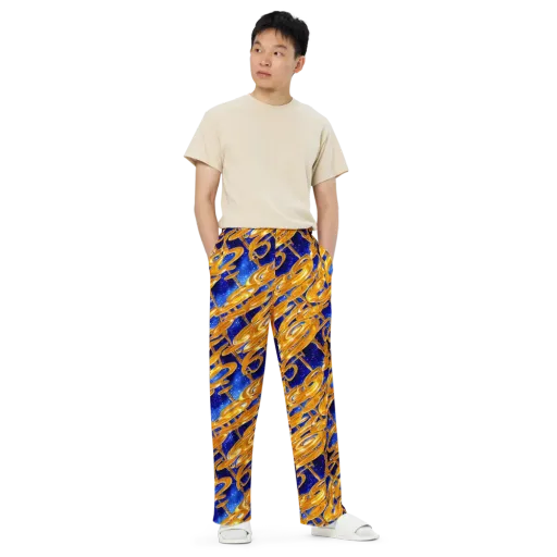 Simonet Swirls on a Wide-Leg Pants