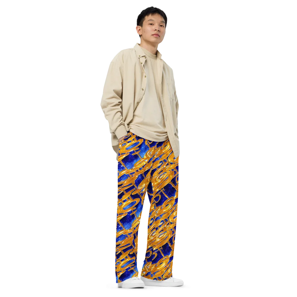 Simonet Swirls on Wide-Leg Pants — Right Front