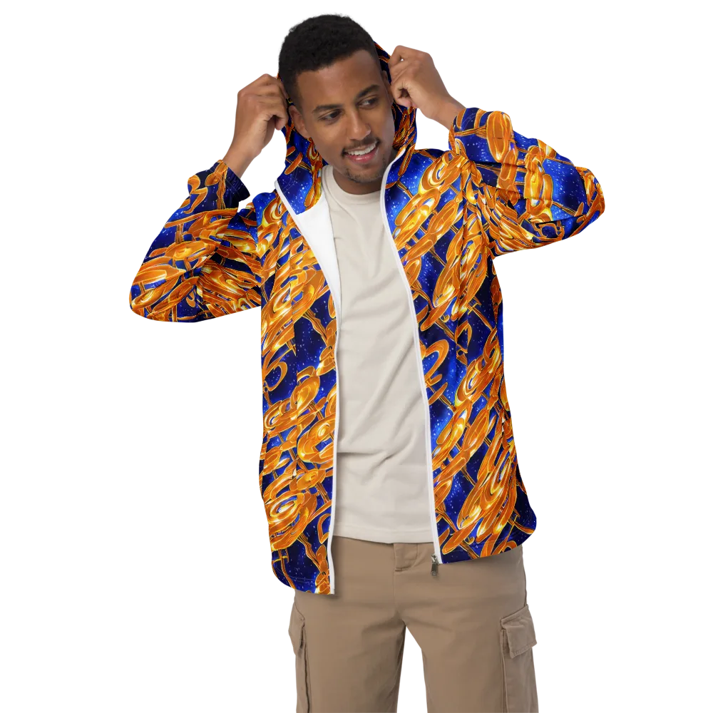 Simonet Swirls on Men's Windbreaker — Front