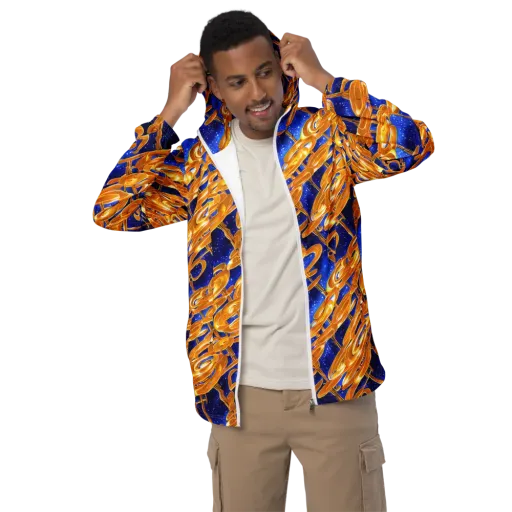 Simonet Swirls on a Men's Windbreaker
