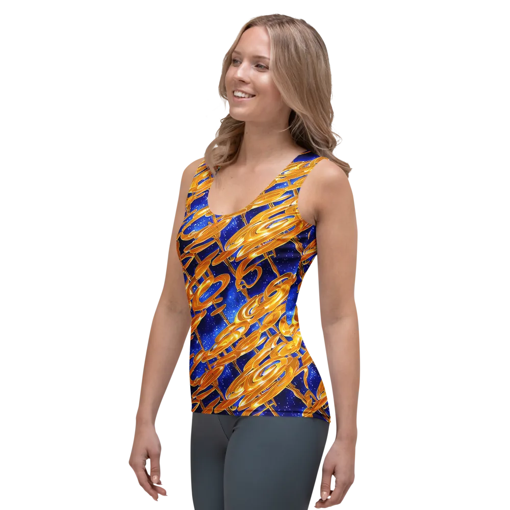 Simonet Swirls on Women's Tank Top — Left Front
