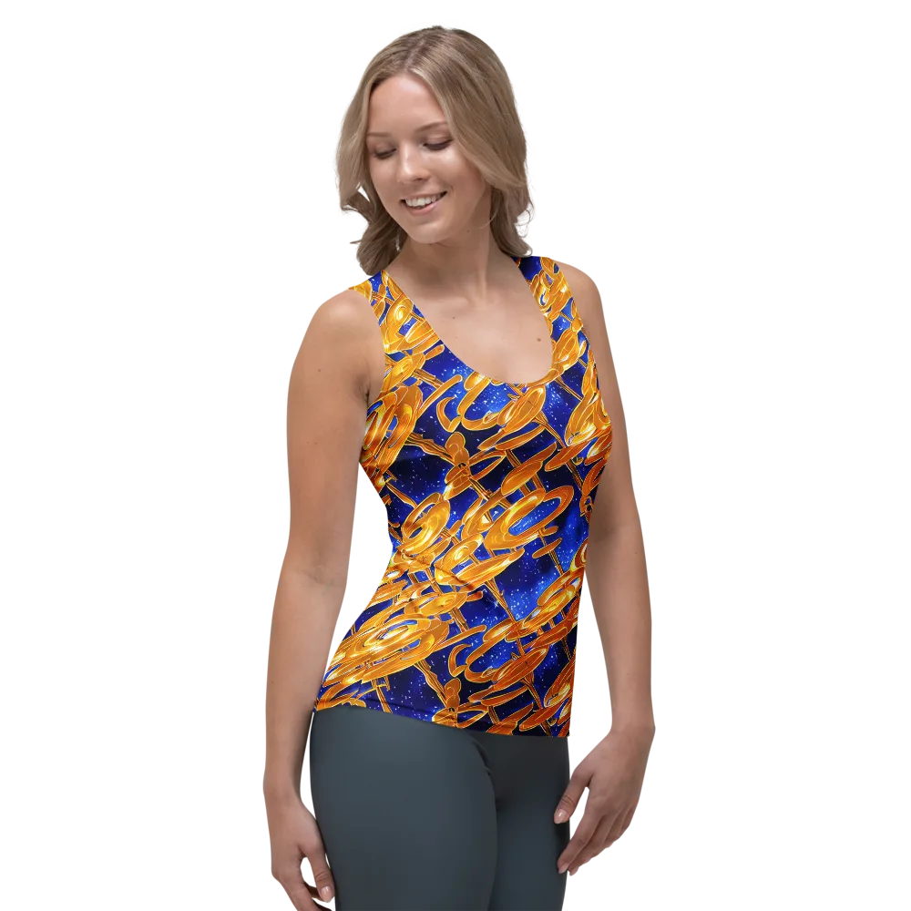 Simonet Swirls on Women's Tank Top — Right Front
