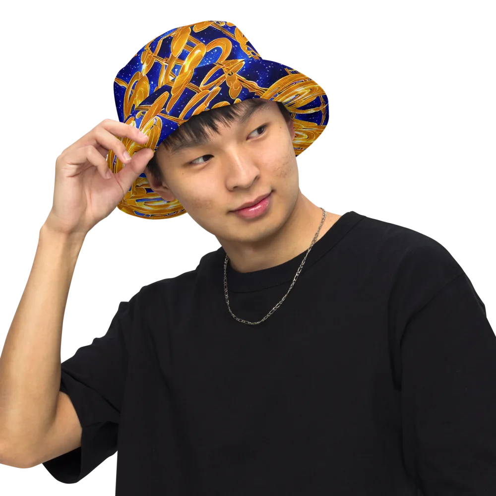 Simonet Swirls on Reversible Bucket Hat — Front Inside