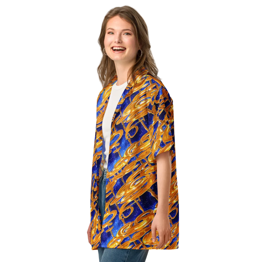 Simonet Swirls on Button Shirt — Left Front